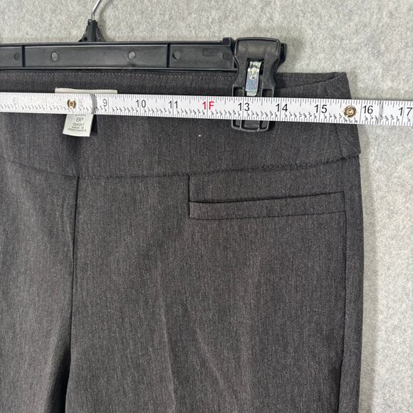 Liz Claiborne Pants Womens 8P Charcoal Lisa Pull On Pixie Career Office Jegging - Picture 5 of 10
